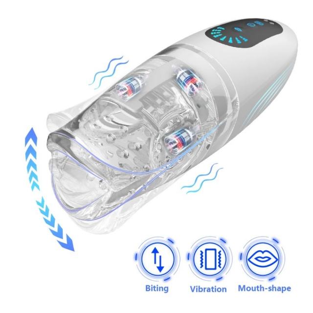 Tongue-Licking & Vibrating Male Stroker – 8 Modes, Rechargeable and Waterproof Design