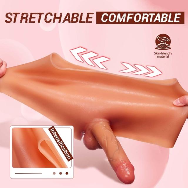 Flesh Wearable Strap-On Panties with 7.09'' Solid Realistic Dildo