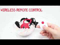 Customizable 9-Mode APP-Controlled Red Silicone Rechargeable Wearable Panty Vibrator