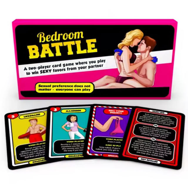Bedroom Battle Card Game Set with 92 Battle Cards & 210 Sexy Challenge Rewards – Couples Edition
