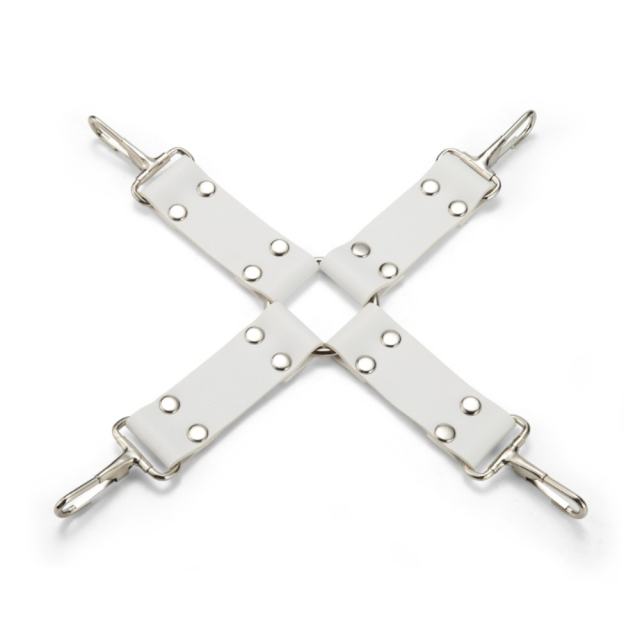 8-Piece Set White & Red Bondage Restraint Kit