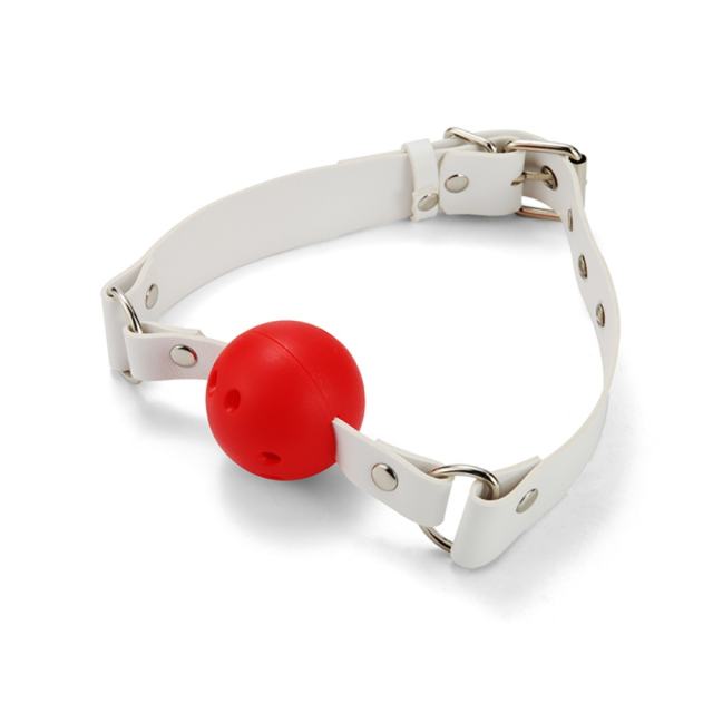 8-Piece Set White & Red Bondage Restraint Kit