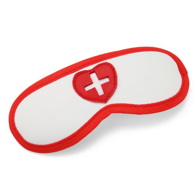 8-Piece Set White & Red Bondage Restraint Kit