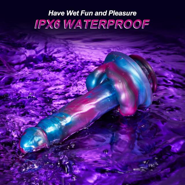 3 Thrusting & 7 Vibrating & Heating Modes Multicolor Fantasy Dildo with Suction Cup & Remote Control