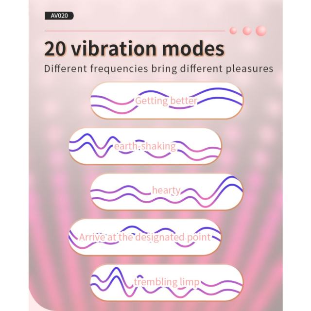 20-Speed Rechargeable Silicone Vibrator with 180° Rotating Head