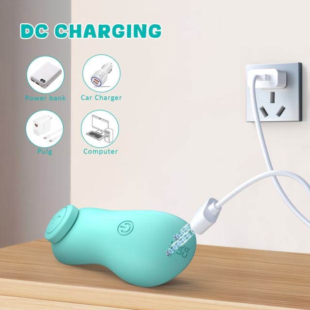 9-Speed Cyan App-Controlled Wearable Panty Vibrator with Dual Remote Function & Magnetic USB Charging