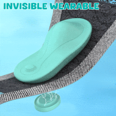 9-Speed Cyan App-Controlled Wearable Panty Vibrator with Dual Remote Function & Magnetic USB Charging