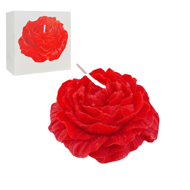 Skin-Safe Red Rose Wax Scented Candle