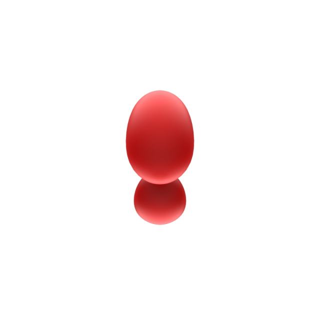 10-Speed Rechargeable Red Silicone Vibrator with G-Spot Stimulation