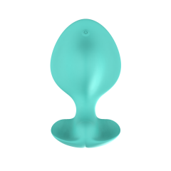10-Speed Cyan Silicone Rechargeable Wearable Panty Vibrator