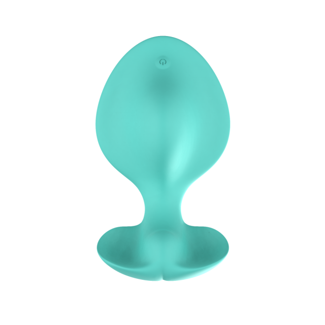 10-Speed Cyan Silicone Rechargeable Wearable Panty Vibrator