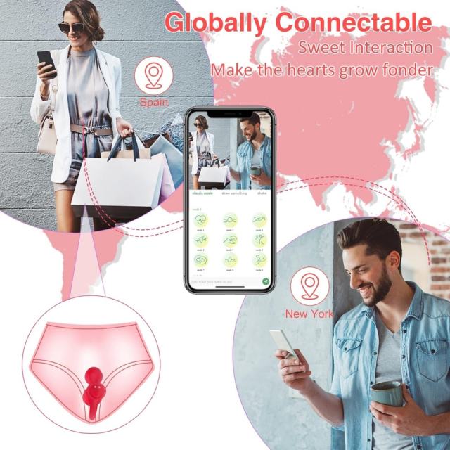 9-Speed Red App-Controlled Silicone Rechargeable Vibrator