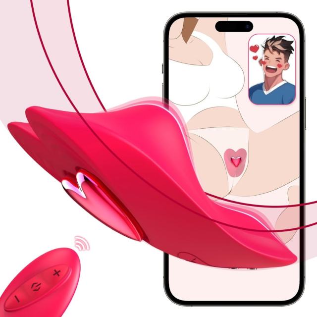 10-Speed Red Vibrating Panty with App & Remote Control