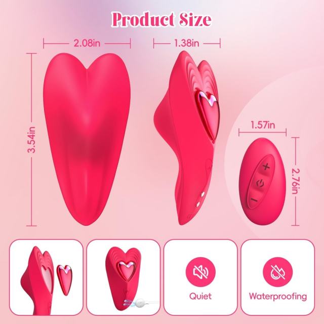 10-Speed Red Vibrating Panty with App & Remote Control