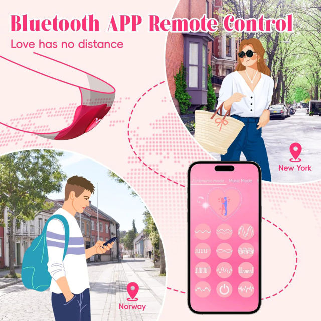 10-Speed Red Vibrating Panty with App & Remote Control