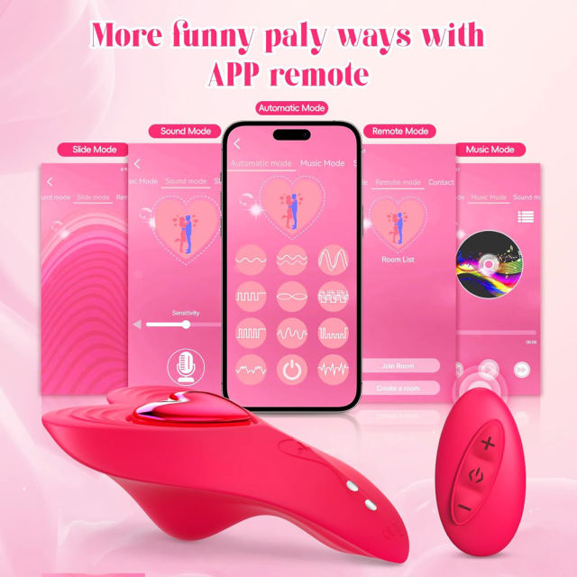 10-Speed Red Vibrating Panty with App & Remote Control
