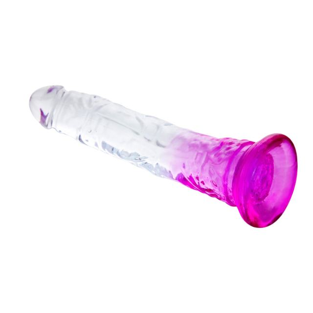 Clear & Purple TPE 3-Piece Dildo Set