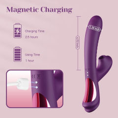 Customizable 3 Suction and 10 Vibration Rabbit Sucking Vibrator for Clitoral and G-Spot Stimulation
