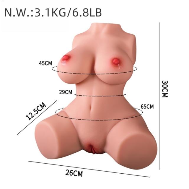 6.8LB Life-Like Flesh-Colored TPE Sex Doll for Men