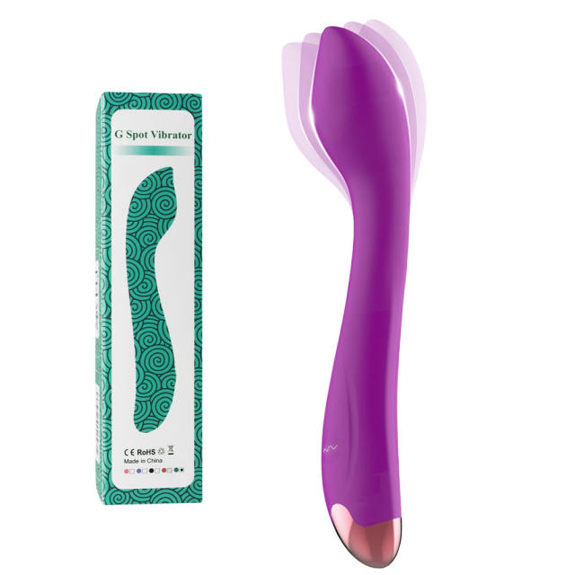 10-Speed Purple Rechargeable Silicone Vibrator