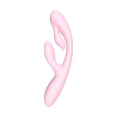Pink Color 10-Speed Silicone Vibrator with Motion Function