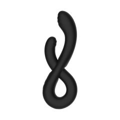 Black Color 10-Speed Silicone Vibrator with Motion Function