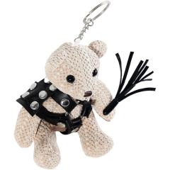 BDSM Teddy Bear Keychain with Whip & Bondage Outfit