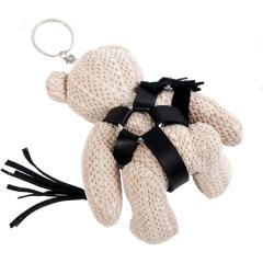 BDSM Teddy Bear Keychain with Whip & Bondage Outfit