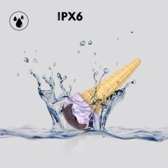 10-Speed Ice cream-Shaped Silicone Rechargeable Vibrator