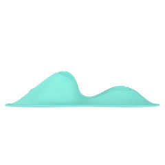 9-Speed App-Controlled Silicone Rideable Vibrating Pad in Cyan Vibepad with 2 Powerfu Motors