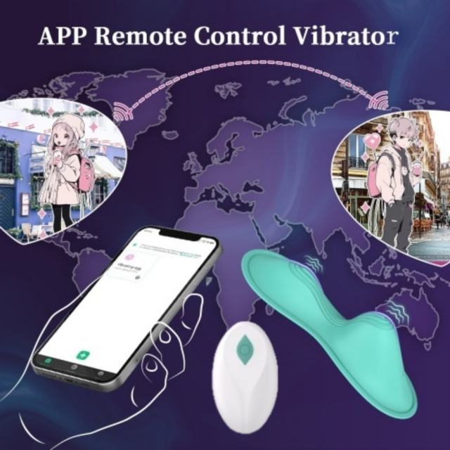 9-Speed App-Controlled Silicone Rideable Vibrating Pad in Cyan Vibepad with 2 Powerfu Motors
