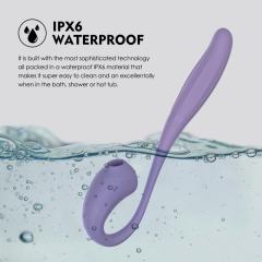 10-Speed Purple Silicone Rechargeable Massager with Vibrating and Trusting Functions