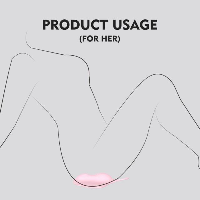 10-Speed Silicone Hands-Free Ride-On Vibrator in Pink with Clitoral Stimulator