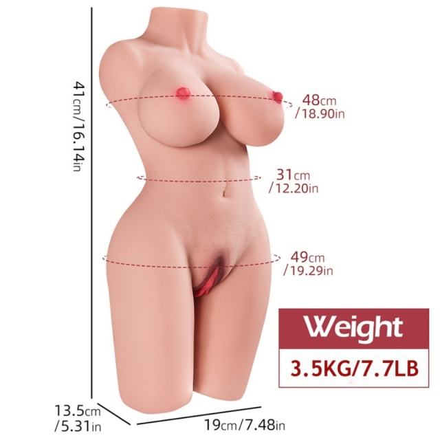 7.7LB Life-Like Flesh-Colored TPE Sex Doll for Men