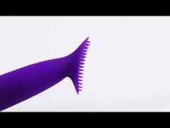 10-Speed Purple Rechargeable Silicone Mini Vibrator