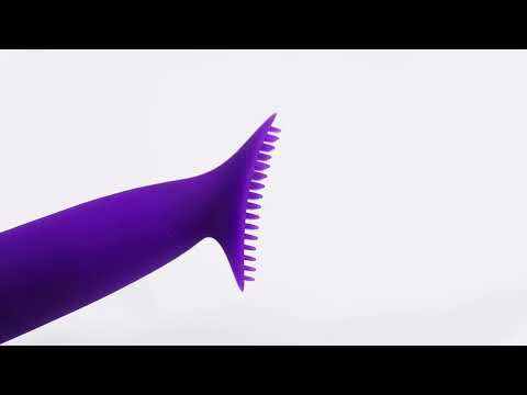 10-Speed Purple Rechargeable Silicone Mini Vibrator