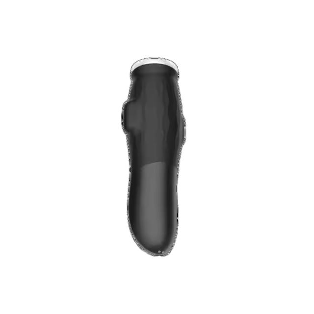 10-Speed Black Rechargeable Masturbator with Sucking & Vibrating Functions