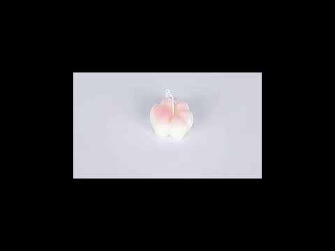Skin-Safe Pink &amp; White Cat Paw-Shaped Soy Wax Scented Candle