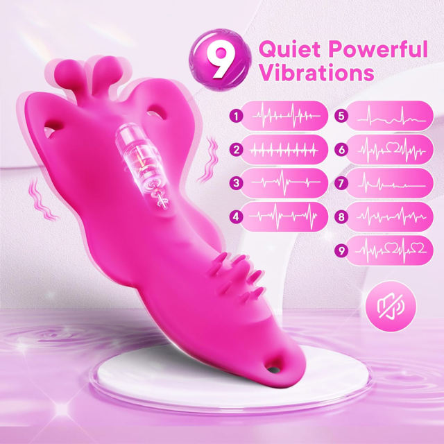 Magenta 10-Speed App-Controlled Wearable Waterproof Vibrator