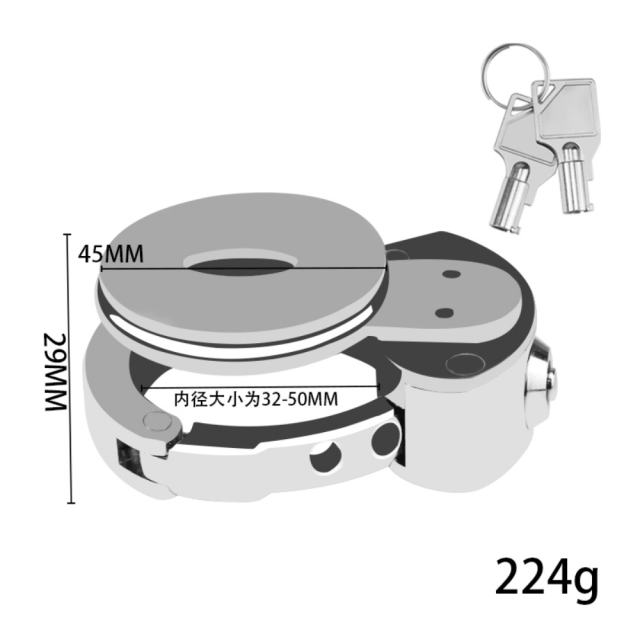 Stainless Steel 304 & Zinc Alloy Chastity Lock ZC-054
