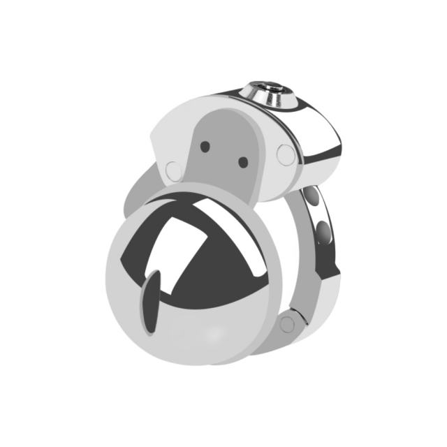 Stainless Steel 305 & Zinc Alloy Chastity Lock ZC-056