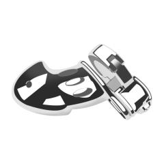 Stainless Steel Chastity Cage Lock – 4.3” Secure Male Device with Keys & Storage Bag
