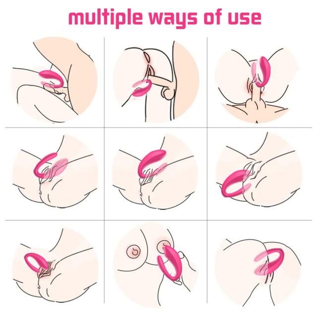 10 Modes Magenta App and Remote Control Rechargeable Silicone Vibrator for G-Spot and Clitoral Stimulation