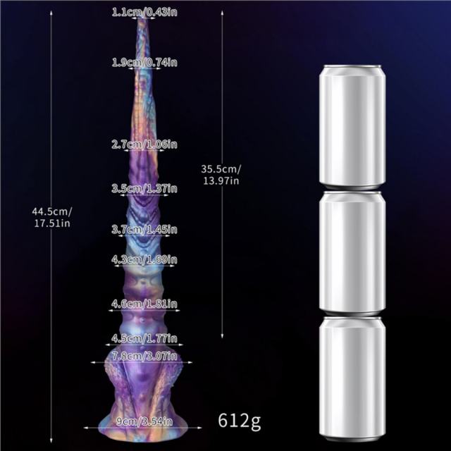 17.52'' Long Monster Dildo and Anal Plug with Strong Suction Cup