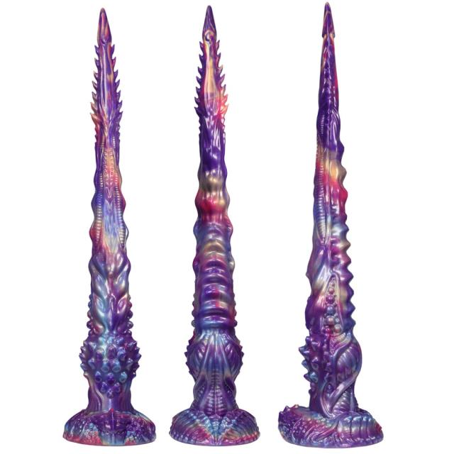 Extra - Long Dragon - Scaled Silicone Anal Plug and Monster Dildo