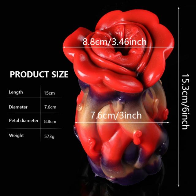 Carnivorous Flower - Shaped Silicone Dildo: Unique Erotic Toy