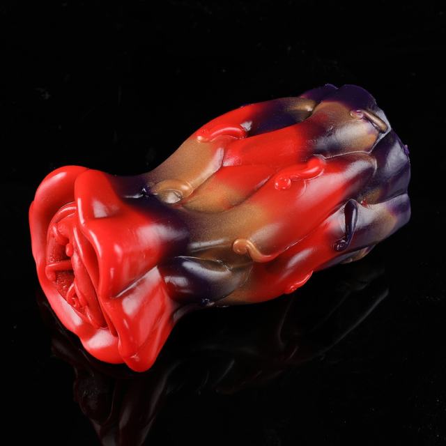 Carnivorous Flower - Shaped Silicone Dildo: Unique Erotic Toy