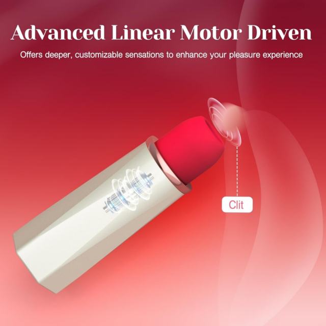 9-Mode Rechargeable Red & White Silicone Clitoral Sucking Vibrator with Magnetic USB Charging