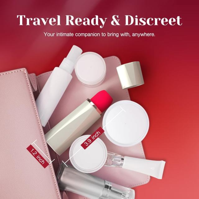 9-Mode Rechargeable Red & White Silicone Clitoral Sucking Vibrator with Magnetic USB Charging