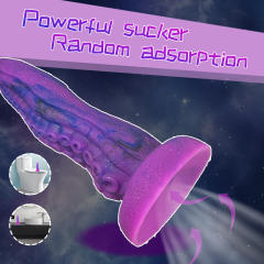7.87'' Octopus-Shaped Dildo Silicone Plug with Strong Suction Cup